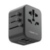 Momax 1-World PD35W 5 ports + AC Travel Adapter - Black / White (2Y) UA9