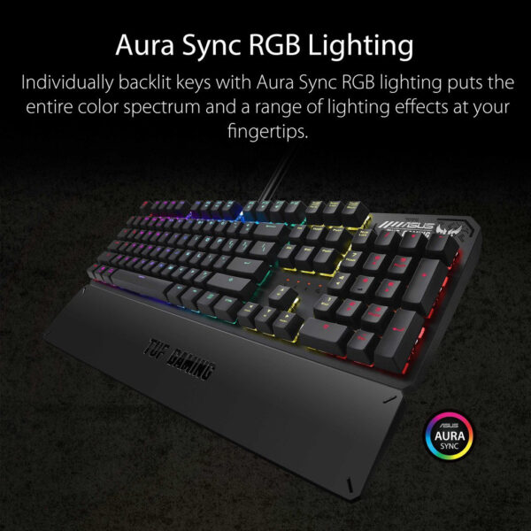 ASUS TUF GAMING K3 RGB Mechanical Gaming Keyboard RA05 TUF GAMING M4 AIR Wired Mouse - TUF WARRIOR SET