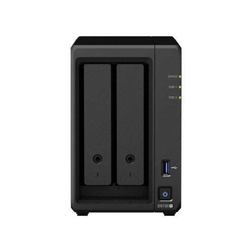 Synology DS723+ 2-Bay NAS Storage (AMD Ryzen R1600 Dual Core 2.6Ghz up to 3.1GHz, 2GB DDR4 ECC , 2 x GbE)