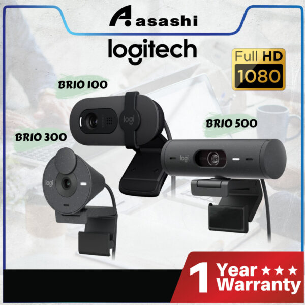 Logitech BRIO 100 / Brio 300 / Brio 500 1080p Webcam