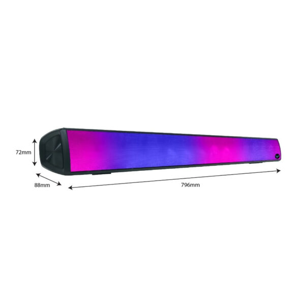 Vinnfier VF Hyperbar 101 BT Bluetooth 50W Home TV Soundbar with 8 Light Show LED / HDMI / USB Driver
