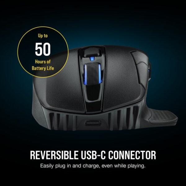 CORSAIR DARK CORE RGB PRO Performance Wired / Wireless Gaming Mouse with SLIPSTREAM Technology - BLK - RGB CH-9315411-AP