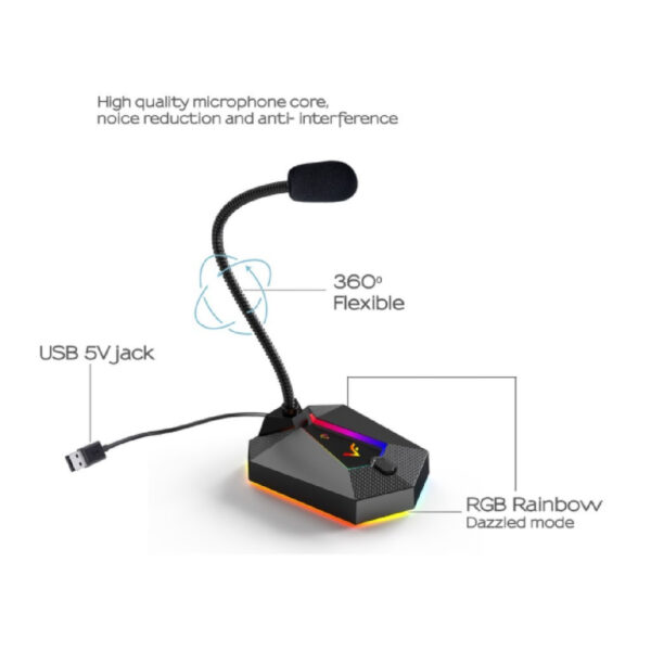Vinnfier DM100 / DM 100 Multimedia Microphone Suitable Online Singing
