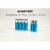 Alcatroz Renergii Li-Ion AA/AAA Rechargeable Battery Huge Battery Capacity Type-C Charging