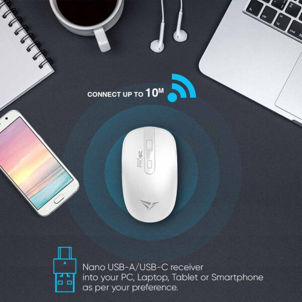 Alcatroz Airmouse Pro 5C Silent Click 2.4G Wireless Mouse
