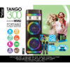 Vinnfier FlipGear Tango 300 WMU 2021 TWS Portable Trolley Speaker With 2 UHF Wireless Mic Bluetooth Super Bass Karaoke