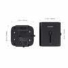AUKEY PA-TA01 PA-TA04 Universal Travel Adapter With USB-C and USB-A Ports - Black/White (AUKEY MALAYSIA)