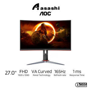 AOC C27G2 / C27G2Z 27" Curved OC 165Hz  / 240Hz 0.5-1ms VA Gaming FHD Monitor