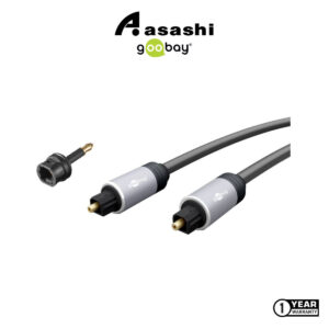 Goobay Toslink Digital Audio Connection Cable (1.5m / 3m / 5m) 77125 77137 77141