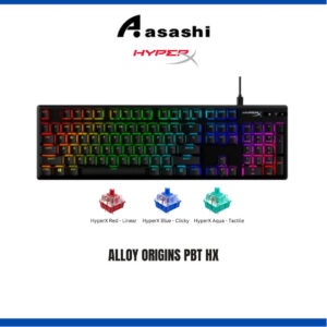 HyperX Alloy Origins PBT HX Gaming Keyboard-US ( Red - Linear / Aqua - Tactile / Blue - Clicky )