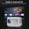 Yaber L1 Lifestyle Projector , 250 ANSI Lumens, Android TV 9.0, 5W X 1 Speaker