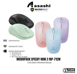 Micropack Speedy Mini 2 2.4G Silent Wireless Mouse MP-712W