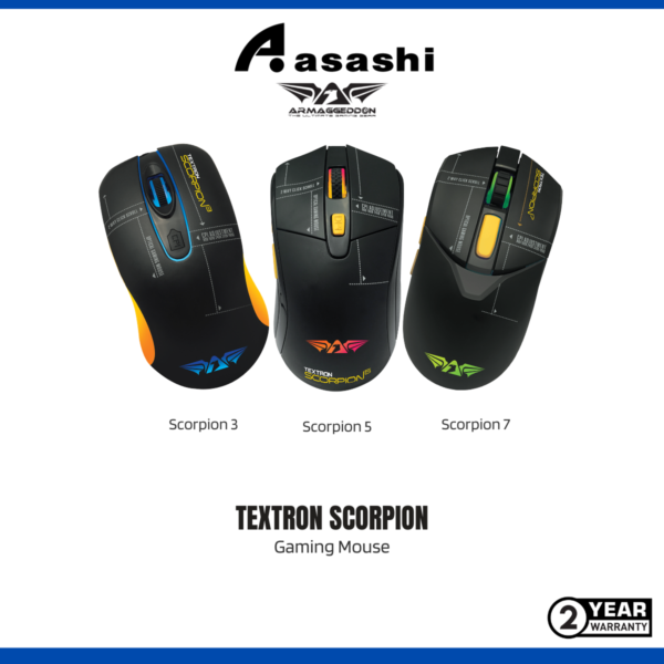 Armaggeddon Scorpion 3 / Scorpion 5 / Scorpion 7 RGB Gaming Mouse