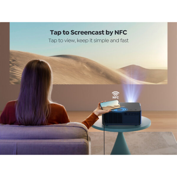 Yaber K2S Entertainment Projector Android 9.0 with Build-in TV Dongle, 1080P FHD, 800 ANSI Lumens