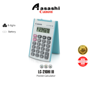 [Mini Size] CANON LC-210HI III / LC-210HI/ LC210HI Original 8 Digit Pocket Calculator (ORANGE/BLUE/PURPLE)