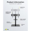 Goobay TV Floor Stand Basic L (37"-70") - Black 58526