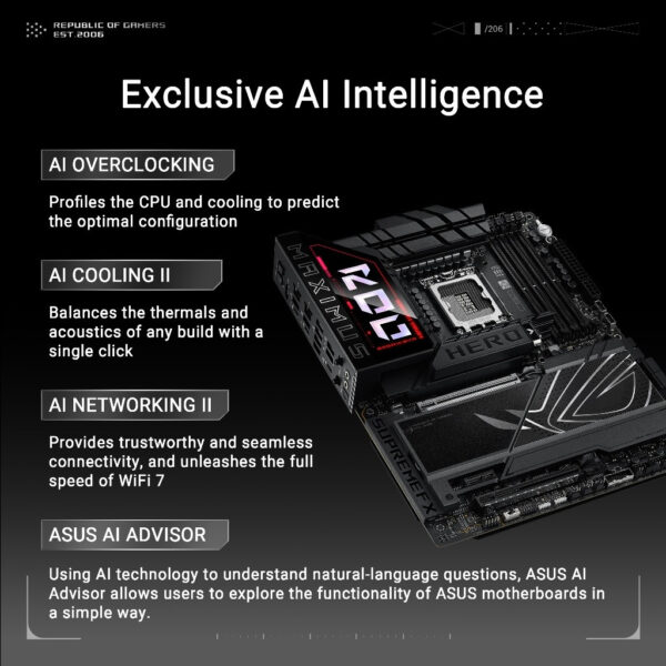 ASUS ROG MAXIMUS Z890 HERO (LGA1851) ATX Motherboard