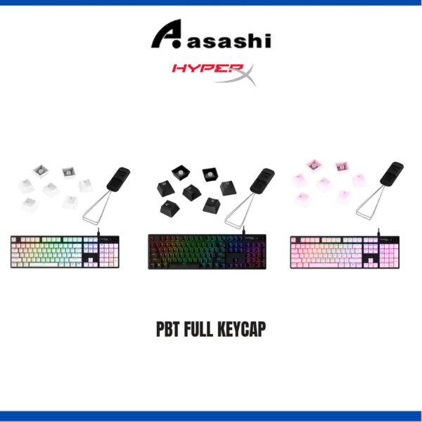 HyperX PBT Full Keycap Set-US (Black/White/Pink)