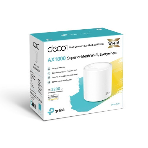TP-Link DECO X20 AX1800 Whole Home Mesh Wi-Fi 6 System (AP Or Router Mode) (Support Unifi , Maxis & TIME Fiber)