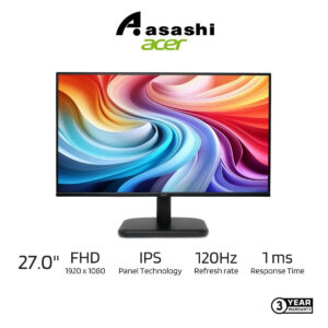 Acer EK271 G 27" IPS 120hz 1ms FHD Monitor (VGA/ HDMI/ AUXO) Build-in SPK