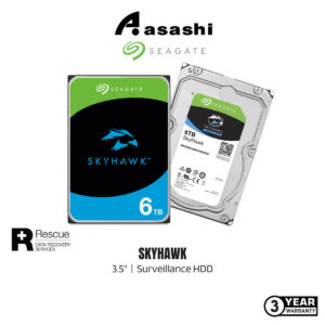 Seagate Skyhawk 3.5" Surveillance HDD - 5400RPM / 64MB / 5900RPM / 64MB 7200RPM / 256MB 3 Yrs+ Rescue