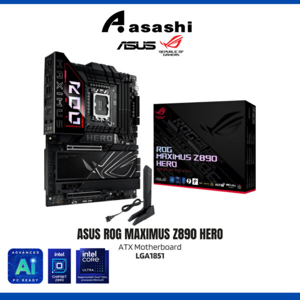 ASUS ROG MAXIMUS Z890 HERO (LGA1851) ATX Motherboard