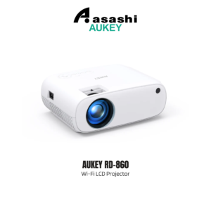 Aukey RD-860 Full HD 1080P Wi-Fi LCD Projector with Support Smartphone Screen Sync HDMI VGA