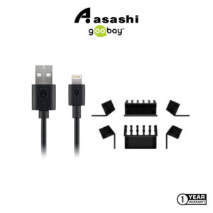 3b4fa214e5a203bbc125fc9e88177ed6.jpeg Goobay Cable Management 5 Slots Plastic 2pcs - Black 70433