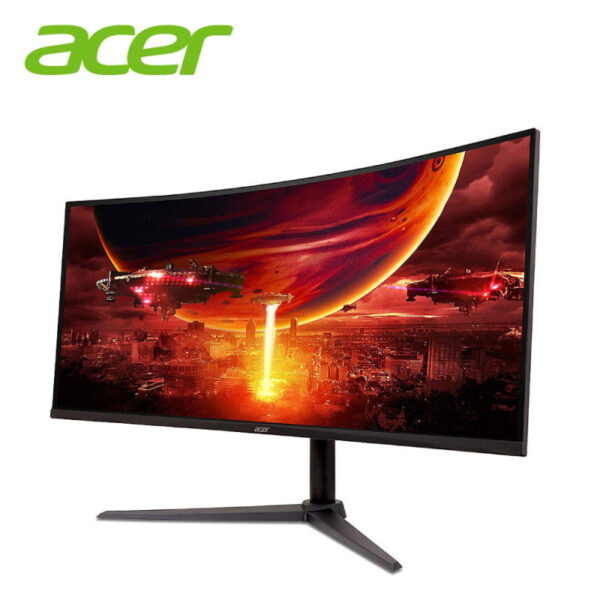 Acer Nitro XZ342CU V3 34" VA Curved 1500R 180Hz 1ms 2K HDR400 UltraWide Gaming Monitor (HDMIx2/ DP/ AUXO) Free-Sync