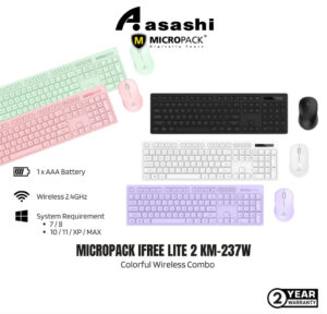 Micropack iFREE Lite 2 Colourful Wireless Combo KM-237W