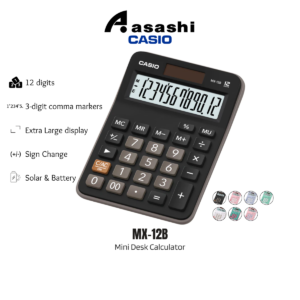 Casio MX-12B Mini Desk MX-12B Calculator
