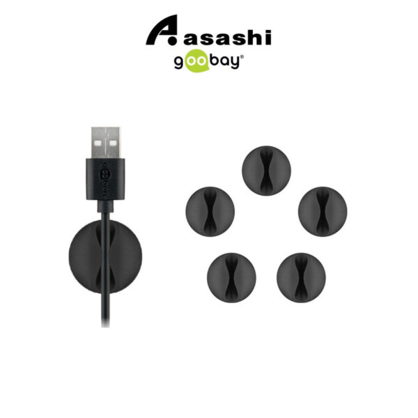 Goobay Cable Management 1 Slot 5pcs White 95183 / Black 95040