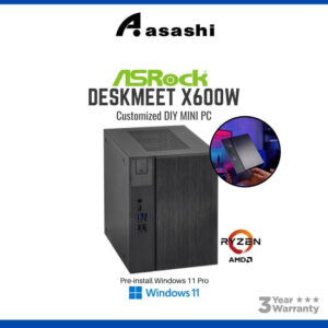 ASRock DESKMEET X600 W AMD Mini PC Studio PC DIY Desktop Ryzen 5 7600 7600X 7500F 8500G 9600X RTX 4060 Kingston NV3 DDR5