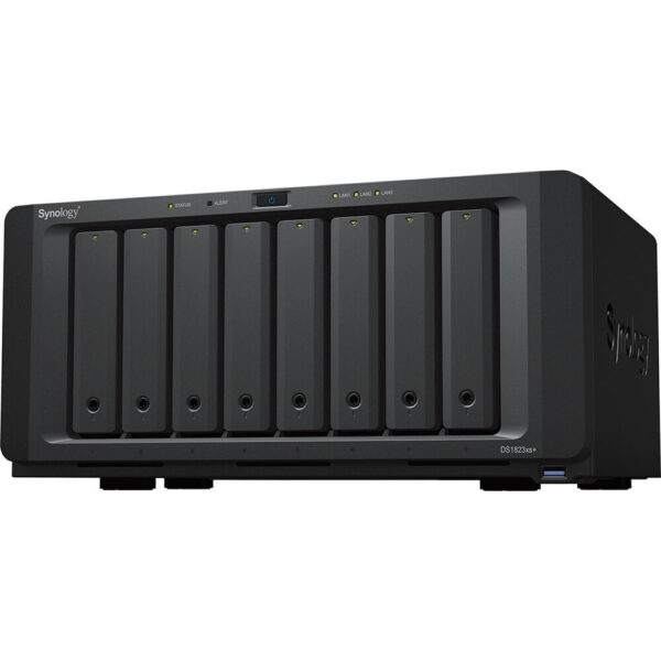 Synology DS1823xs+ 8-Bay NAS Storage (AMD Ryzen V1780B Quad Core 3.35 GHz, 8GB D4 ECC, 2 x GbE LAN, 1 x 10GbE LAN)