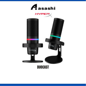 HyperX DuoCast - USB Microphone (Black) - RGB Lighting (HMID1R-A-BK/G)