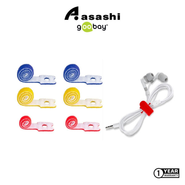 Goobay Cable Management Hook & Loop SET 6-Pcs 70687