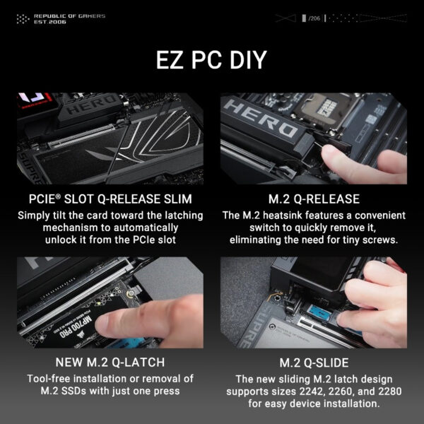 ASUS ROG MAXIMUS Z890 HERO (LGA1851) ATX Motherboard