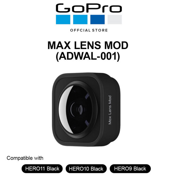 GoPro MAX LENS MOD BLACK (Compatible: H9/H10/H11Mini)