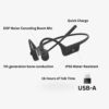 SHOKZ OpenComm 2 Bone Conduction Open-Ear Bluetooth Headset With Noise-Canceling Microphone