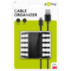 Goobay Cable Management 5 Slots Plastic 2pcs - Black 70433