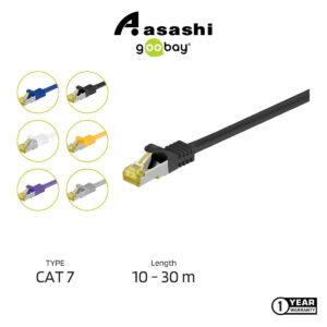 Goobay CAT 7 S/FTP PIMF RJ45 LSZH, LAN CABLE, PATCH CABLE - (10m - 30m)