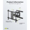 Goobay WH FULLMOTION Pro TV Wall Mount L Wide Range (37"-70") 49935 - Black