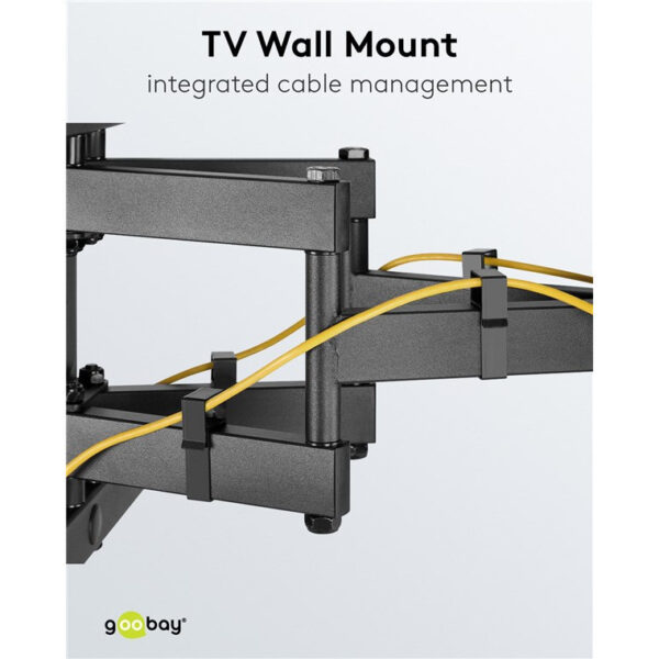 Goobay WH FULLMOTION Pro TV Wall Mount L Wide Range (37"-70") 49935 - Black
