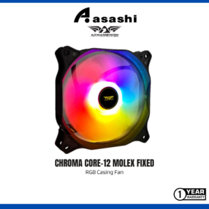 Armaggeddon Chroma Core-12 Molex fixed RGB Casing Fan