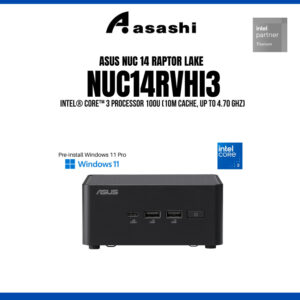 ASUS NUC 14 Pro Kit NUC14RVHI3 Mini PC Barebone DIY Desktop 14th Gen Raptor Lake Kingston NV3 DDR5