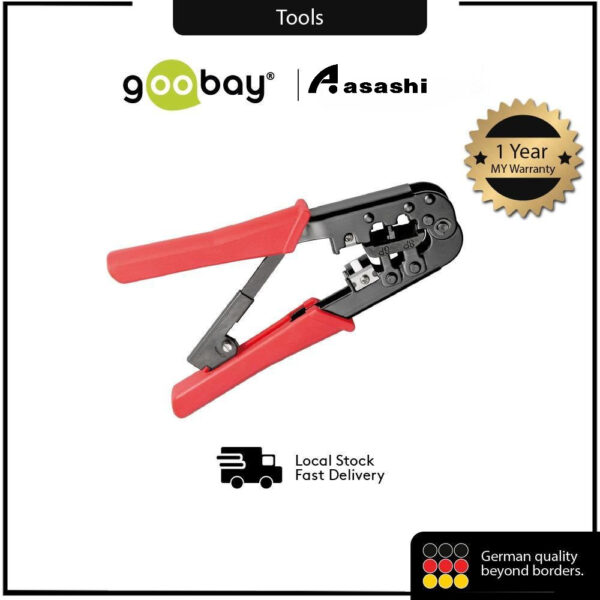 GOOBAY Crimping Tool for Modular Connectors RJ11 RJ12 and RJ45 77146