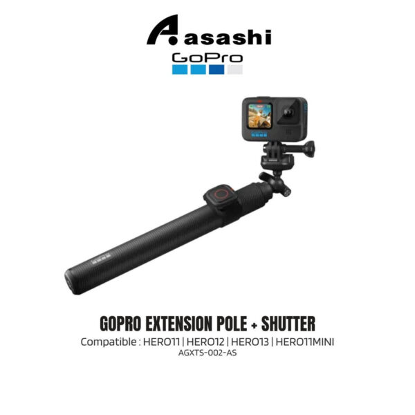 GOPRO Extension Pole + Waterproof Shutter Remote for HERO13/HERO12/HERO11