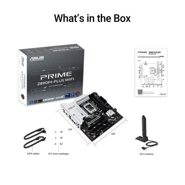 ASUS PRIME Z890M-PLUS WIFI-CSM (LGA1851) mATX Motherboard