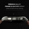 Aukey SW-2U Alloy Frame Amoled Display Smart Watch (1.43")