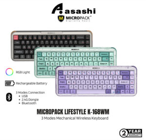 Micropack Lifestyle 3 Modes Mechanical Wireless Keyboard K-168WM